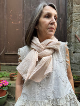 Les Ours Pauline Stripe Rose Scarf SS26