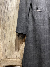 Preloved LES FILLES D’AILLEURS Black Check Wool Coat