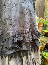 JLS Black Embroidery Appliqué & Lace Layering Tunic Dress 1106