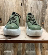 Preloved Green Leather Sneakers