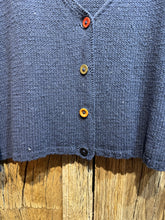 Handknits by ME Blue Recycled Denim Slouchy Cardigan