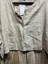 Preloved RESPONSE, Beige Linen Jacket