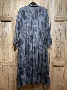 Preloved Cotton and Silk Button Through Dress