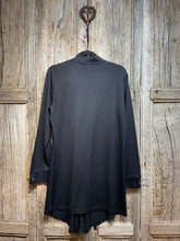 Preloved FOIL Black Merino Long Cardigan