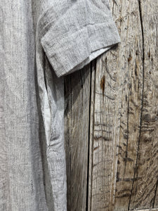 Preloved Mes Soeurs et Moi Grey Linen Stripe Dress