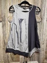 LUUKAA Black Grey Sleeveless Top 25Y0126 SS25