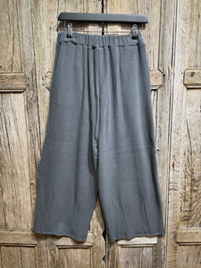 Knit Knit Cotton Mix Trousers K55 Grigio Scuro AW24