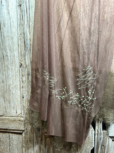 Preloved Noa Noa Brown Wrap layering Chiffon Skirt