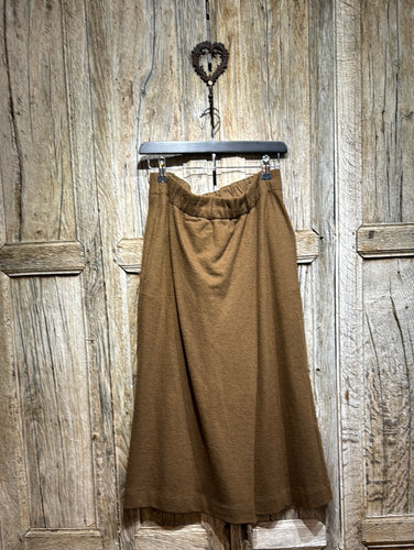 Preloved Toast Camel Wool Mix Skirt
