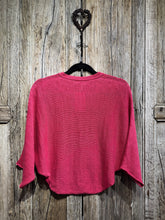 Preloved Grizas Raspberry Crop Linen Cardigan