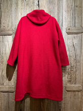 Preloved BARBARA LANG Raspberry Red Wool Coat