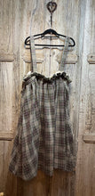 Preloved Cabbages and Roses Check Wool Pinafore