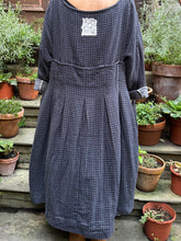 JLS Navy Check Soft Cotton Dress D55A