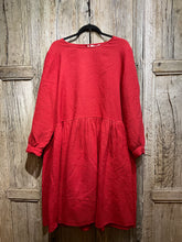 Preloved CABBAGES & ROSES Red Quilted Tunic