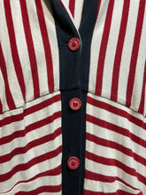 Preloved Lilith Red and Cream Stripe Jacket
