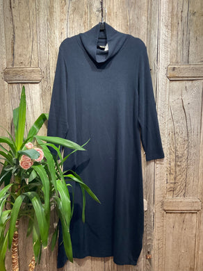 Preloved MAMA B Navy Fleece Dress