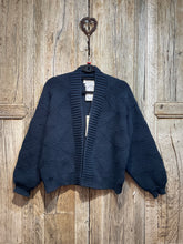 Preloved TOAST Navy Chunky Cardigan