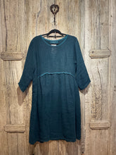 Preloved Grizas Teal Linen Dress