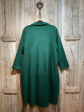 Preloved NESLAY Black and Green Checker Coat