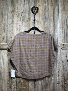 Preloved Elemente Clemente Brown Check Top
