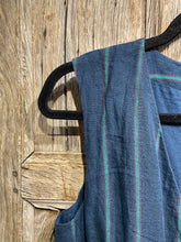 Preloved Toast Blue Stripe Sleeveless Jumpsuit