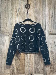 Preloved SARAH PACINI Black Circle Detail Jumper