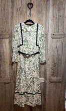 Preloved JIGSAW Green Print Linen Dress