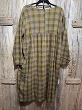THING Ochre Check Dress 7098 AW25