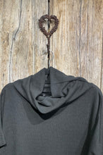 Preloved BELLA BLUE Oversized Black Cowl Neck Tunic