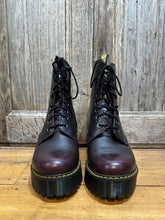 Preloved Dr.Martens Cherry Red Leather Lace Boots