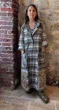 JLS Blue Check Wool Coat D5119