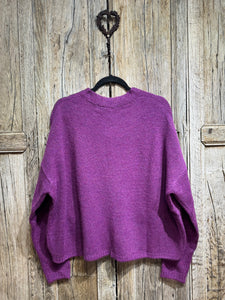 Alembika Purple Knit Sweater AS726P AW24