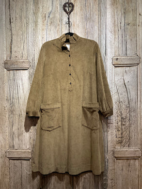 Preloved Brown Cord Dress