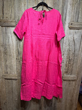 LUUKAA Pink Linen Dress 25Y529 SS25