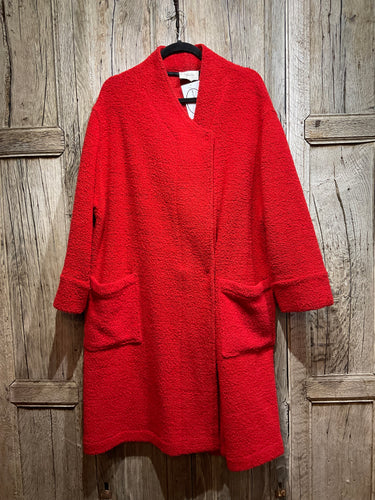 Preloved SAHARA Red Wool Coat