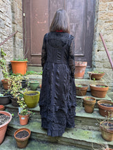 JLS Antique Black Lace & Embroidery Cotton Sun Dress 1102