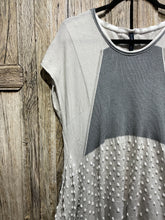 Preloved High Use Grey Knit Textured Tunic