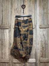 Preloved RUNDHOLZ Brown Print Techno Skirt