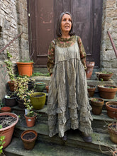 JLS Olive Lace & Embroidery Cotton Sun Dress 1102