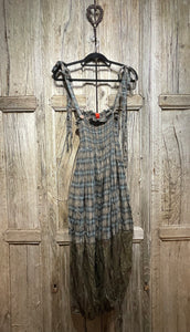 Preloved Blue and Green Check Pinafore