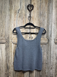 Handknits by ME Recycled Denim Cropped Tank