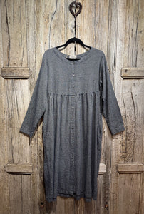 THING Navy Mini Check Dress 7085 AW25