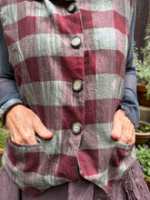 JLS Check Cotton Reversible Waist Coat D57