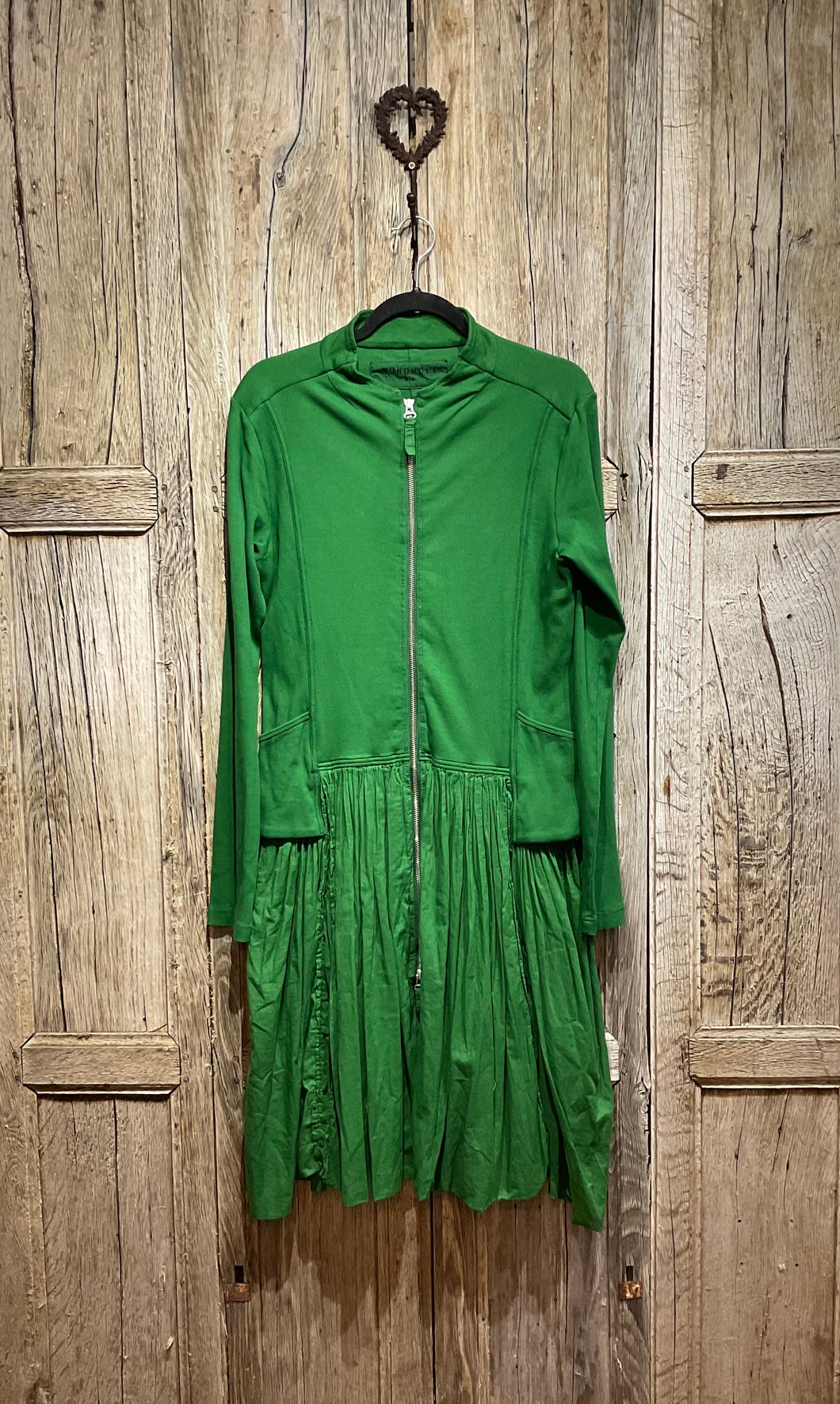 Preloved Rundholz Dip Green Long Sleeve Zip Dress