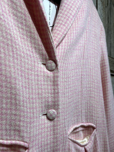 Preloved Cabbages and Roses Pink Check Coat