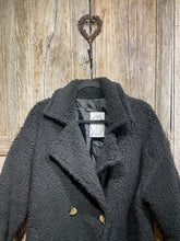 Preloved MADE IN ITALY Black Teddy Bear Coat