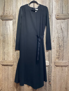Preloved CREA CONCEPT Black Dress with Belt Detail