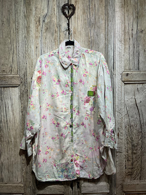 Preloved Magnolia Pearl Pressed Flowers Shirt 1624