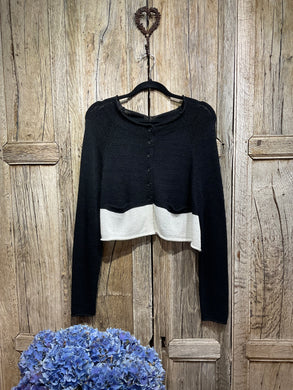 Preloved RUNDHOLZ BLACK LABEL, Black & White Cardigan