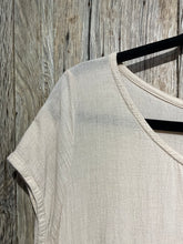 Preloved Privatsachen Beige Cotton Cap Sleeved Dress